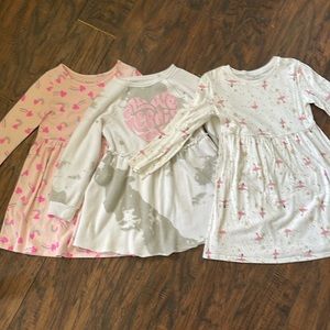3 long sleeve dresses 5T so cute!!